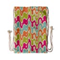 Abstract Pattern Colorful Wallpaper Drawstring Bag (Small) View1