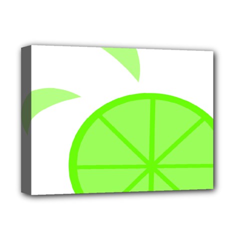 Fruit Lime Green Deluxe Canvas 16  X 12  