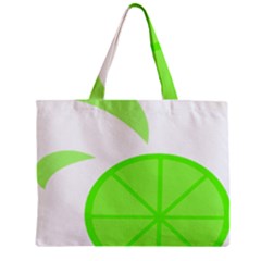 Fruit Lime Green Zipper Mini Tote Bag