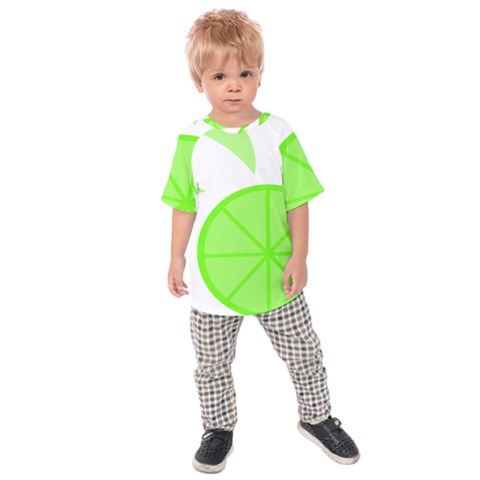 Fruit Lime Green Kids  Raglan Tee by Alisyart