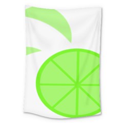 Fruit Lime Green Large Tapestry by Alisyart