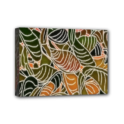 Floral Pattern Background Mini Canvas 7  X 5  by Simbadda