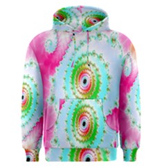 Decorative Fractal Spiral Men s Pullover Hoodie by Simbadda