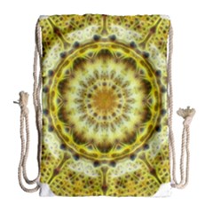 Fractal Flower Drawstring Bag (large)