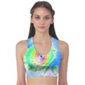 Decorative Fractal Spiral Sports Bra View1