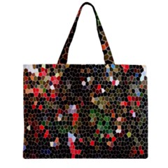 Colorful Abstract Background Zipper Mini Tote Bag by Simbadda