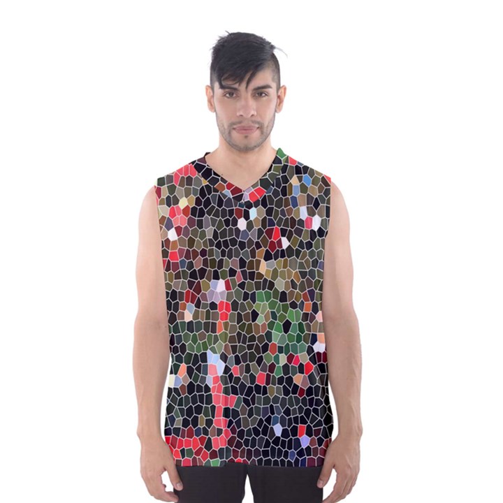 Colorful Abstract Background Men s Basketball Tank Top