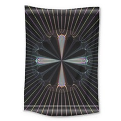 Fractal Rays Large Tapestry by Simbadda