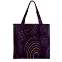 Abstract Colorful Spheres Zipper Grocery Tote Bag View1