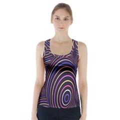 Abstract Colorful Spheres Racer Back Sports Top by Simbadda