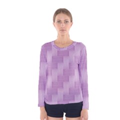 Purple pattern Women s Long Sleeve Tee