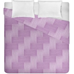 Purple pattern Duvet Cover Double Side (King Size)