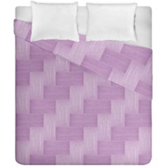 Purple pattern Duvet Cover Double Side (California King Size)