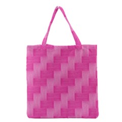 Pink Pattern Grocery Tote Bag by Valentinaart