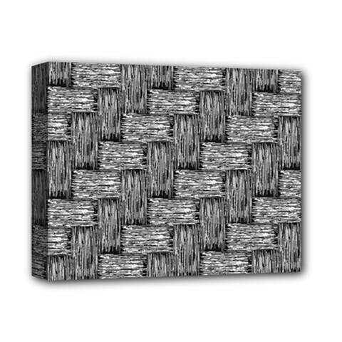 Gray Pattern Deluxe Canvas 14  X 11  by Valentinaart