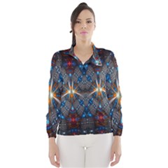 Fancy Fractal Pattern Wind Breaker (women) by Simbadda