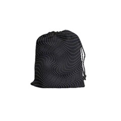 Distorted Net Pattern Drawstring Pouches (small)  by Simbadda