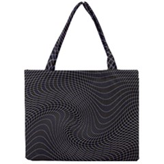 Distorted Net Pattern Mini Tote Bag by Simbadda