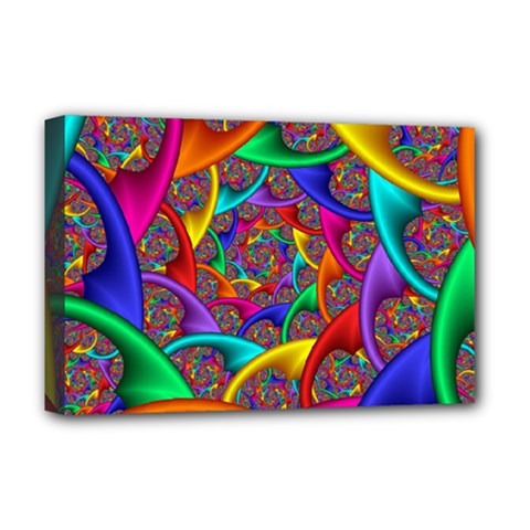 Color Spiral Deluxe Canvas 18  X 12   by Simbadda