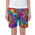 Color Spiral Women s Basketball Shorts View1