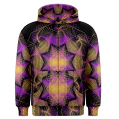 Pattern Design Geometric Decoration Men s Zipper Hoodie by Simbadda