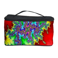 Colored Fractal Background Cosmetic Storage Case by Simbadda