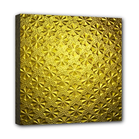 Patterns Gold Textures Mini Canvas 8  X 8  by Simbadda