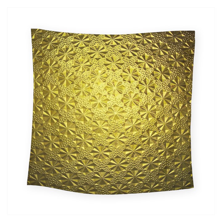 Patterns Gold Textures Square Tapestry (Small)