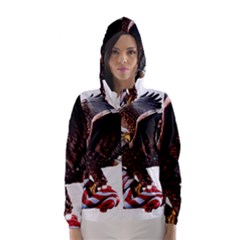 Independence Day United States Hooded Wind Breaker (women) by Simbadda