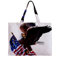 Independence Day United States Zipper Mini Tote Bag by Simbadda