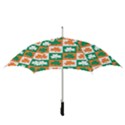 Ireland Leaf Vegetables Green Orange White Straight Umbrellas View3