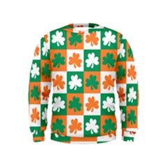 Ireland Leaf Vegetables Green Orange White Kids  Sweatshirt