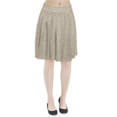 Leaf Grey Frame Pleated Skirt