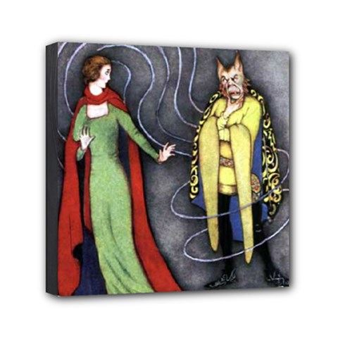 Beauty And The Beast Mini Canvas 6  X 6  by athenastemple