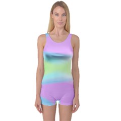 Abstract Background Colorful One Piece Boyleg Swimsuit by Simbadda