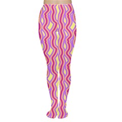 Pink Yelllow Line Light Purple Vertical Women s Tights by Alisyart