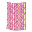 Pink Yelllow Line Light Purple Vertical Small Tapestry View1
