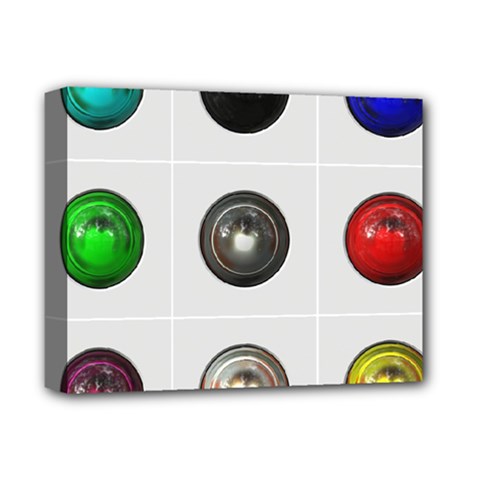 9 Power Buttons Deluxe Canvas 14  X 11 