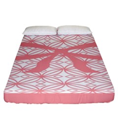 Pink Plaid Circle Fitted Sheet (california King Size) by Alisyart