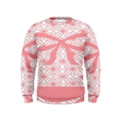 Pink Plaid Circle Kids  Sweatshirt by Alisyart