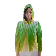 Folded Paint Texture Background Hooded Wind Breaker (women)