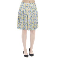 Flower Floral Bird Peacok Sunflower Star Leaf Rose Pleated Skirt by Alisyart