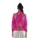 Pink Lemonade Flower Floral Rose Sunflower Leaf Star Pink Wind Breaker (Women) View2