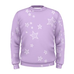 Star Lavender Purple Space Men s Sweatshirt by Alisyart