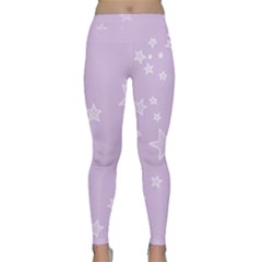 Star Lavender Purple Space Classic Yoga Leggings by Alisyart