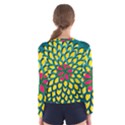 Sunflower Flower Floral Pink Yellow Green Women s Long Sleeve Tee View2