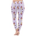 Tree Circle Purple Yellow Classic Winter Leggings View4