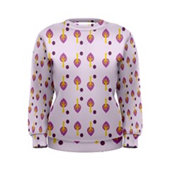 Tree Circle Purple Yellow Women s Sweatshirt by Alisyart