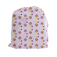 Tree Circle Purple Yellow Drawstring Pouches (xxl) by Alisyart