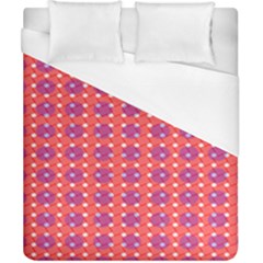Roll Circle Plaid Triangle Red Pink White Wave Chevron Duvet Cover (california King Size) by Alisyart